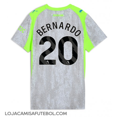 Camisa de Futebol Manchester City Bernardo Silva #20 Equipamento Alternativo Mulheres 2025-26 Manga Curta Camisa de Futebol Manchester City Bernardo Silva #20 Equipamento Alternativo Mulheres 2025-26 Manga Curta